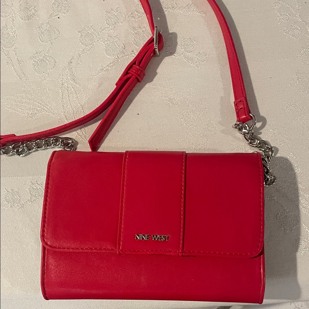 Nine West Bold Red Crossbody Bag